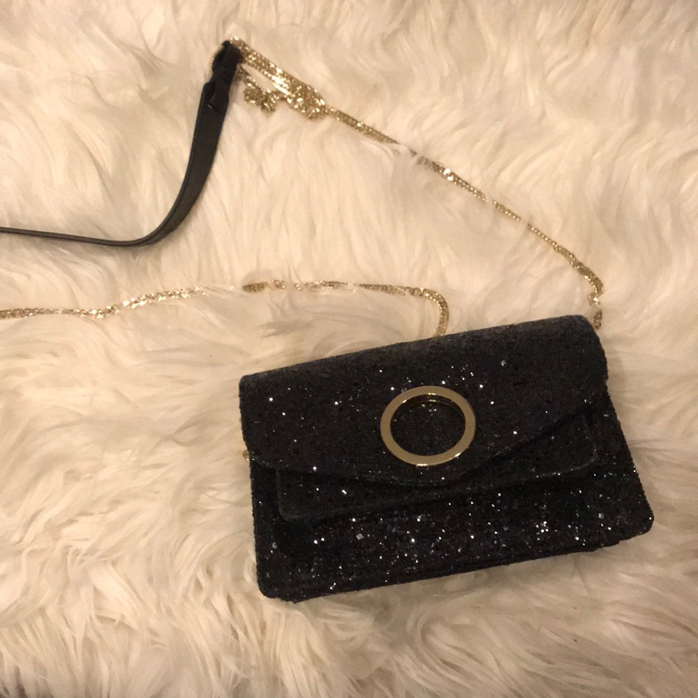 Halston Heritage Mini Crossbody Glitter